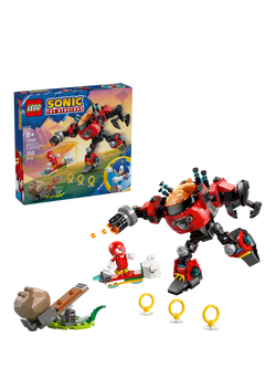 LEGO Sonic the Hedgehog 77005 Knuckles vs. Dr. Eggman Egg Crusher Mech, Multi