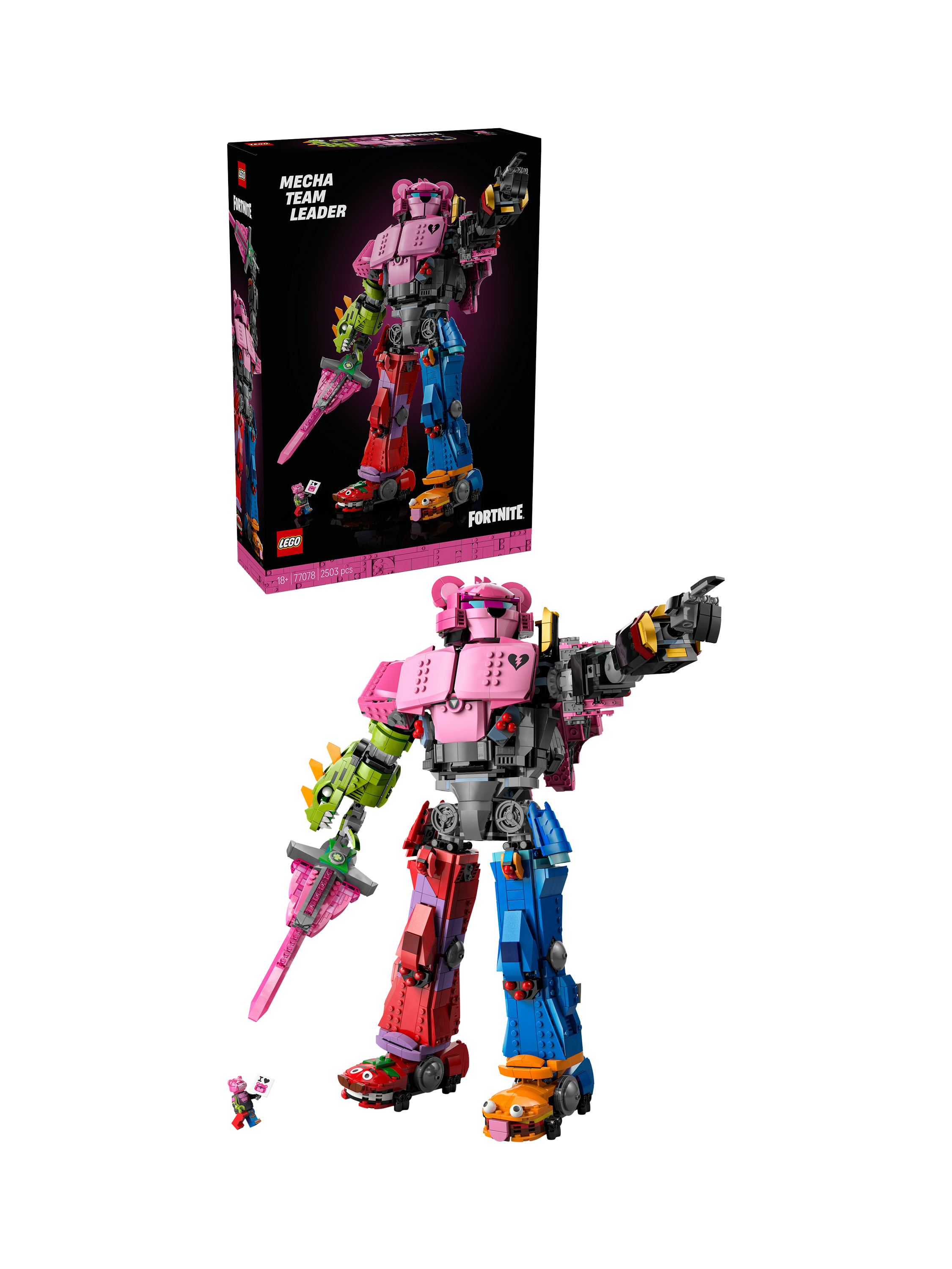 Lego Among Us Figures LEGO Fortnite 77078 Mecha Team Leader Figure