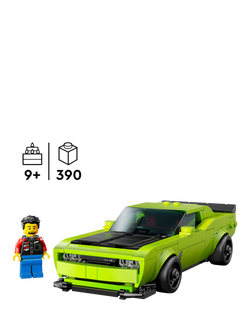 LEGO Speed Champions 77237 Dodge Challenger SRT Hellcat Sports Car Toy - view 2, Multi
