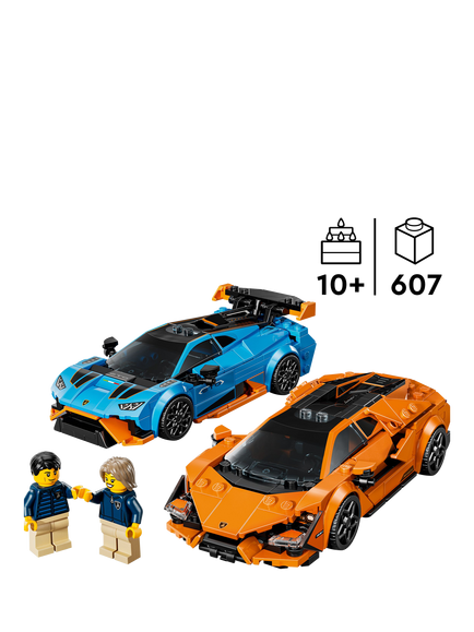 LEGO Speed Champions 77238 Lamborghini Revuelto & Huracán STO Race Cars - view 2, Multi