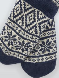 John Lewis Fairisle Bootie Socks, Navy - view 2, Navy