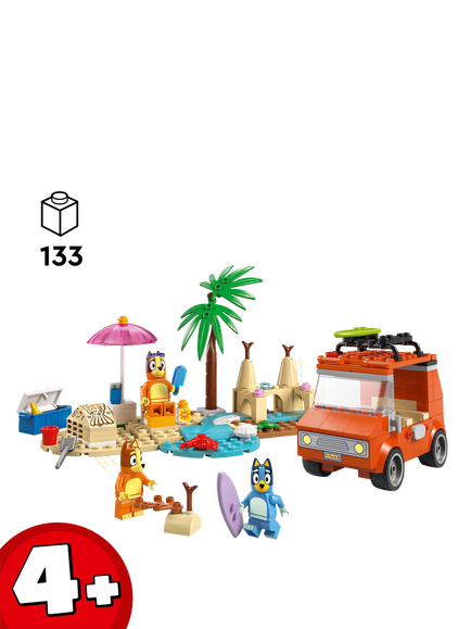 LEGO Bluey 11202 Bluey’s Beach & Family Car Trip Toy Set - view 2, Multi