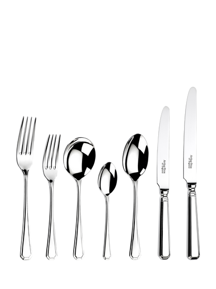 Arthur Price Grecian Stainless Steel Cutlery Set, 44 Piece/6 Place Settings, 
