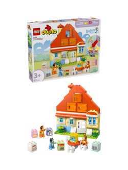 LEGO DUPLO Bluey's Family House with Memory Game 10459, Multi