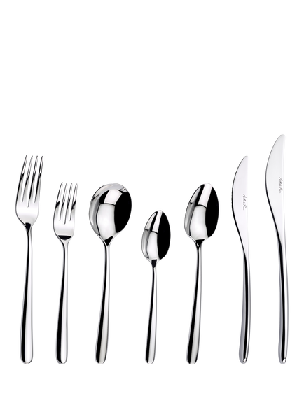 Arthur Price Echo Stainless Steel Cutlery Set, 42 Piece/6 Place Settings, 