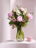 John Lewis Mixed Peony Hand Tied Bouquet & Chocolates