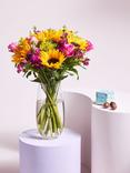 John Lewis Sunflowers Hand Tied Bouquet & Chocolates