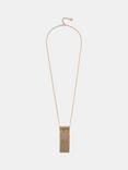 Mint Velvet Fringe Necklace, Gold Toned