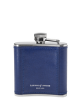 Aspinal of London Classic Saffiano Leather Stainless Steel Hip Flask