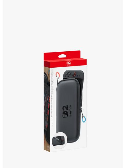 Nintendo Switch 2 Carrying Case & Screen Protector, Black, Black