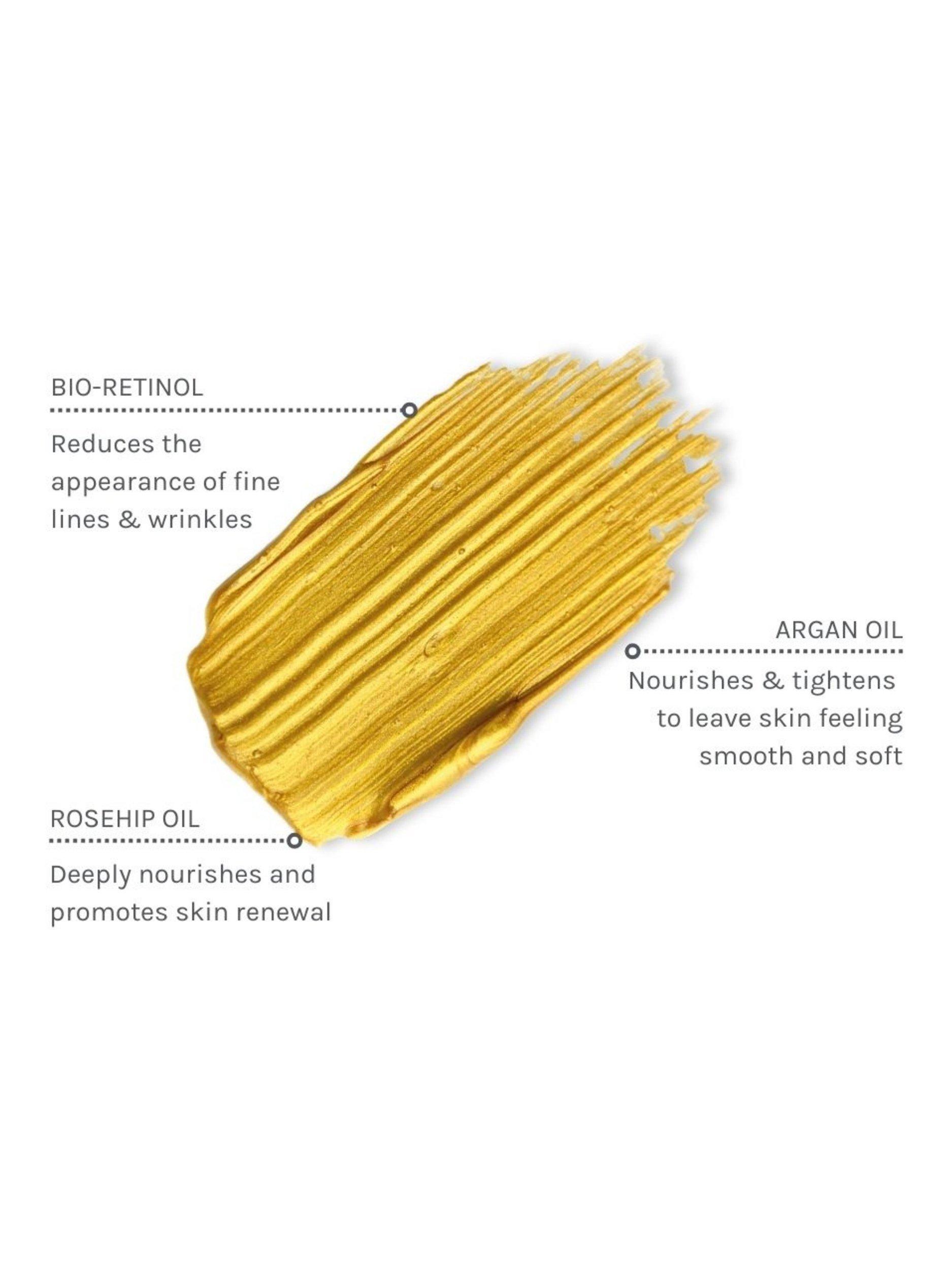 Product image 3 of 7, which shows Evolve Organic Beauty Bio-Retinol Gold Mask, 30ml