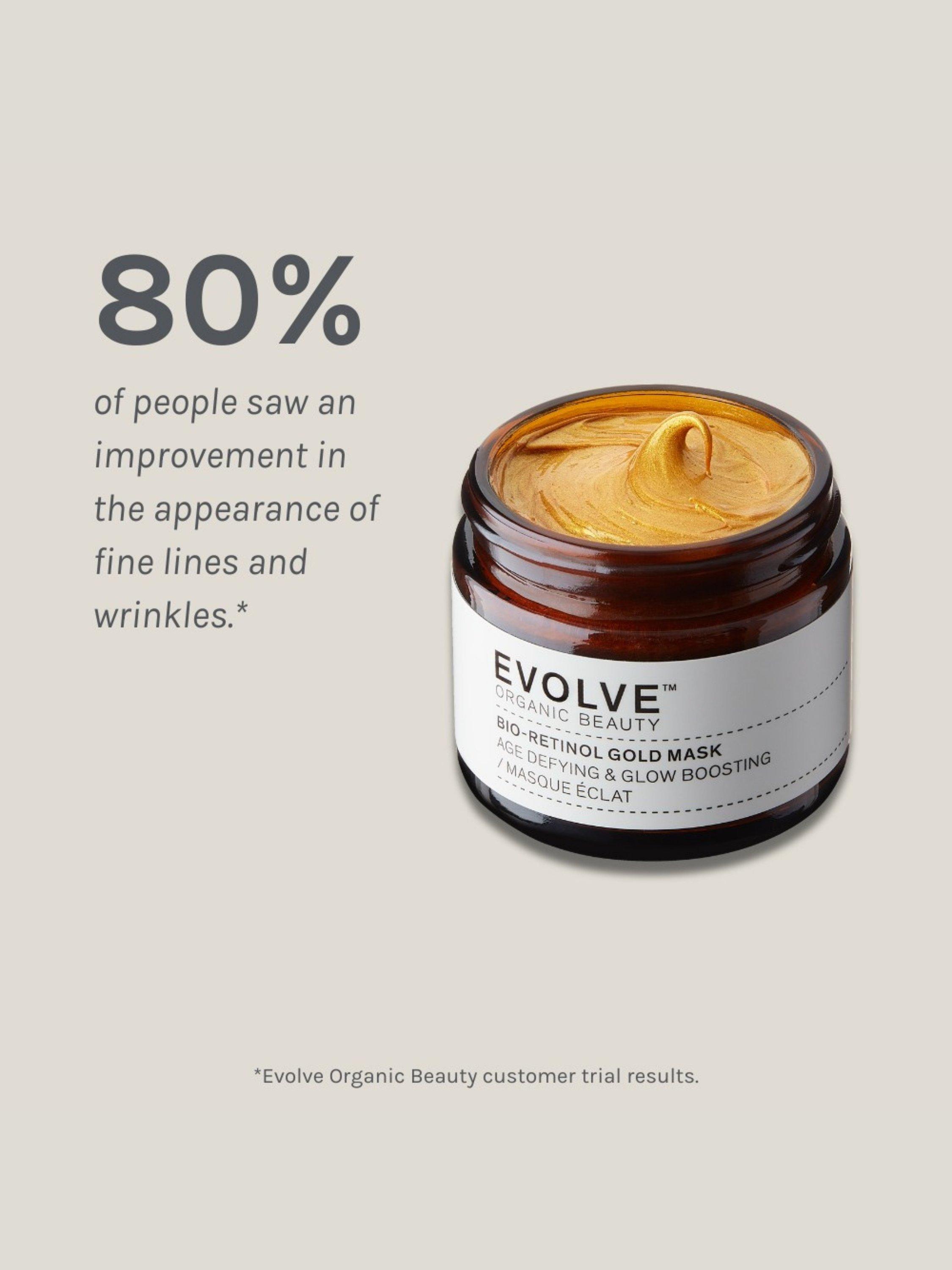 Product image 7 of 7, which shows Evolve Organic Beauty Bio-Retinol Gold Mask, 30ml