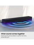 Samsung HW-B400F Bluetooth NFC All-in-One Soundbar, Black
