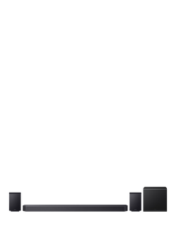 Samsung HW-Q930F Bluetooth Wi-Fi Cinematic Soundbar with Dolby Atmos, DTS:X, Wireless Subwoofer & Rear Speakers, Black, Black