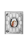 Bambino Silver-Plated My First Year Multi-Aperture Photo Frame