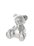 Bambino Silver-Plated Teddy Bear Money Box