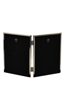 Bambino Silver-Plated Double Scan Photo Frame - view 2, Silver