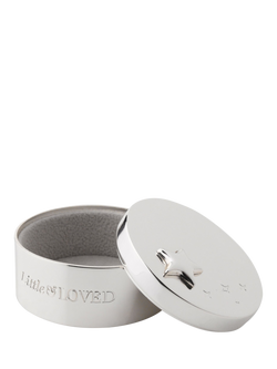 Bambino Silver-Plated Little & Loved Keepsake Box, Silver