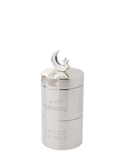 Bambino Silver-Plated Stacking Keepsake Box, Silver