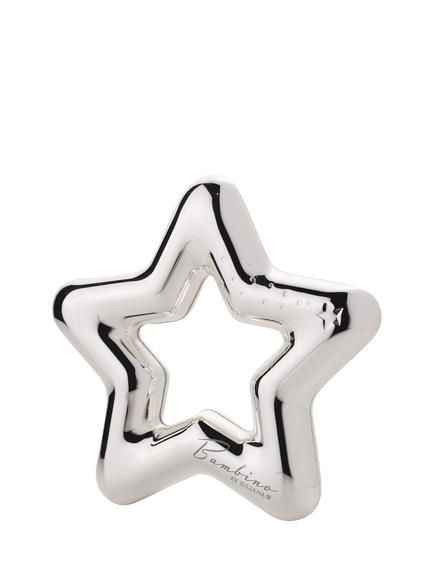 Bambino Silver-Plated Star Rattle, Silver