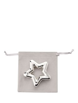 Bambino Silver-Plated Star Rattle - view 2, Silver