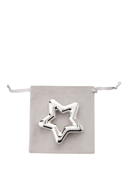 Bambino Silver-Plated Star Rattle - view 2, Silver