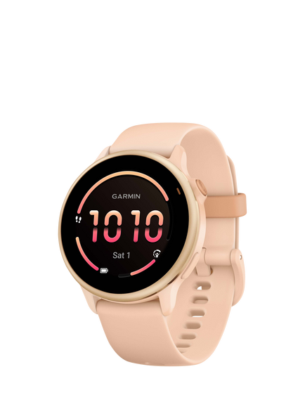 Garmin vivoactive 6 GPS Smartwatch, 42mm, Pink Dawn