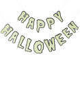 Hootyballoo Happy Halloween Glow in the Dark Card Banner, L200cm