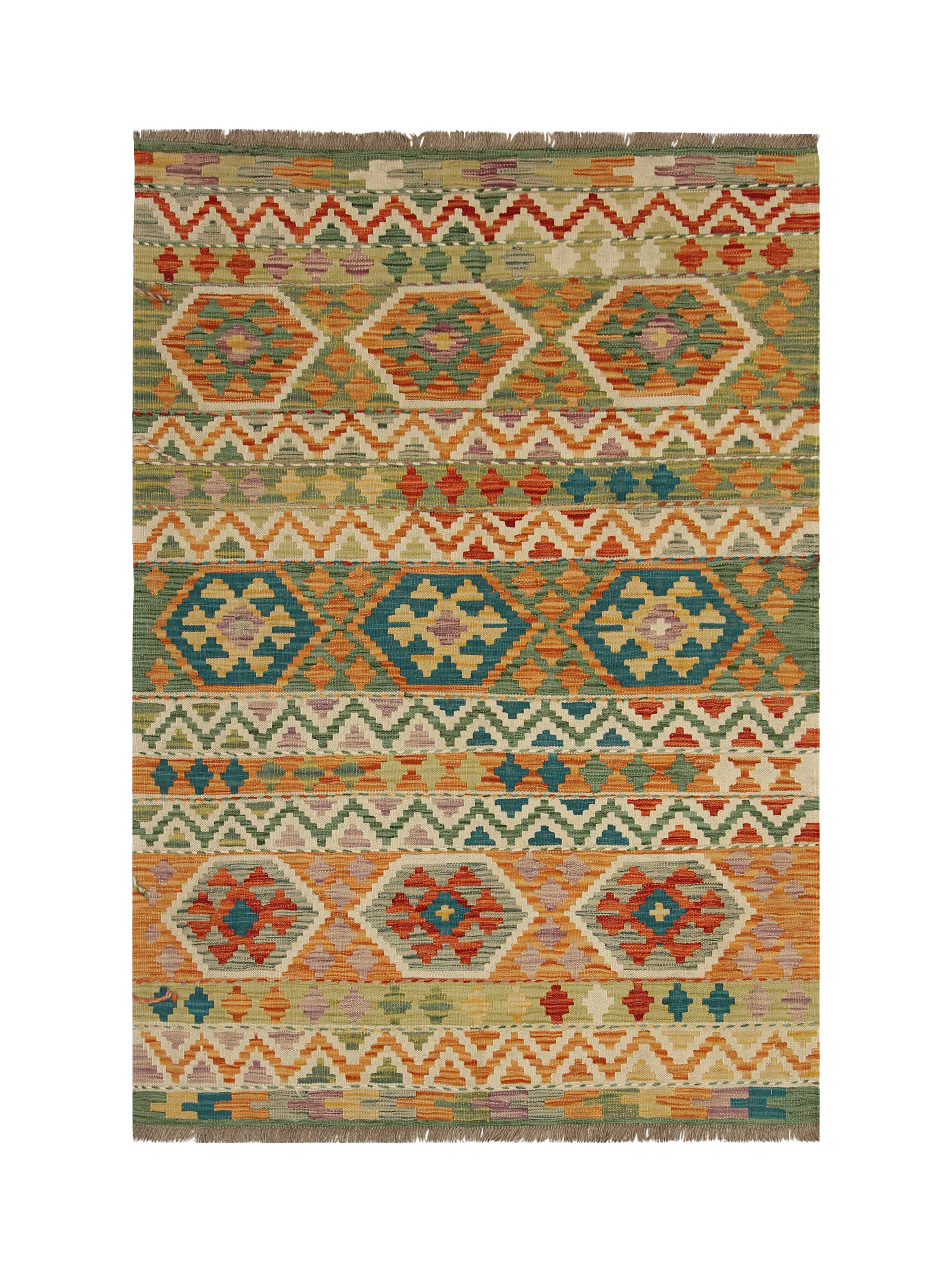 Gooch Oriental Kelim Pure Wool Rug, L176 x W122 cm, Multi