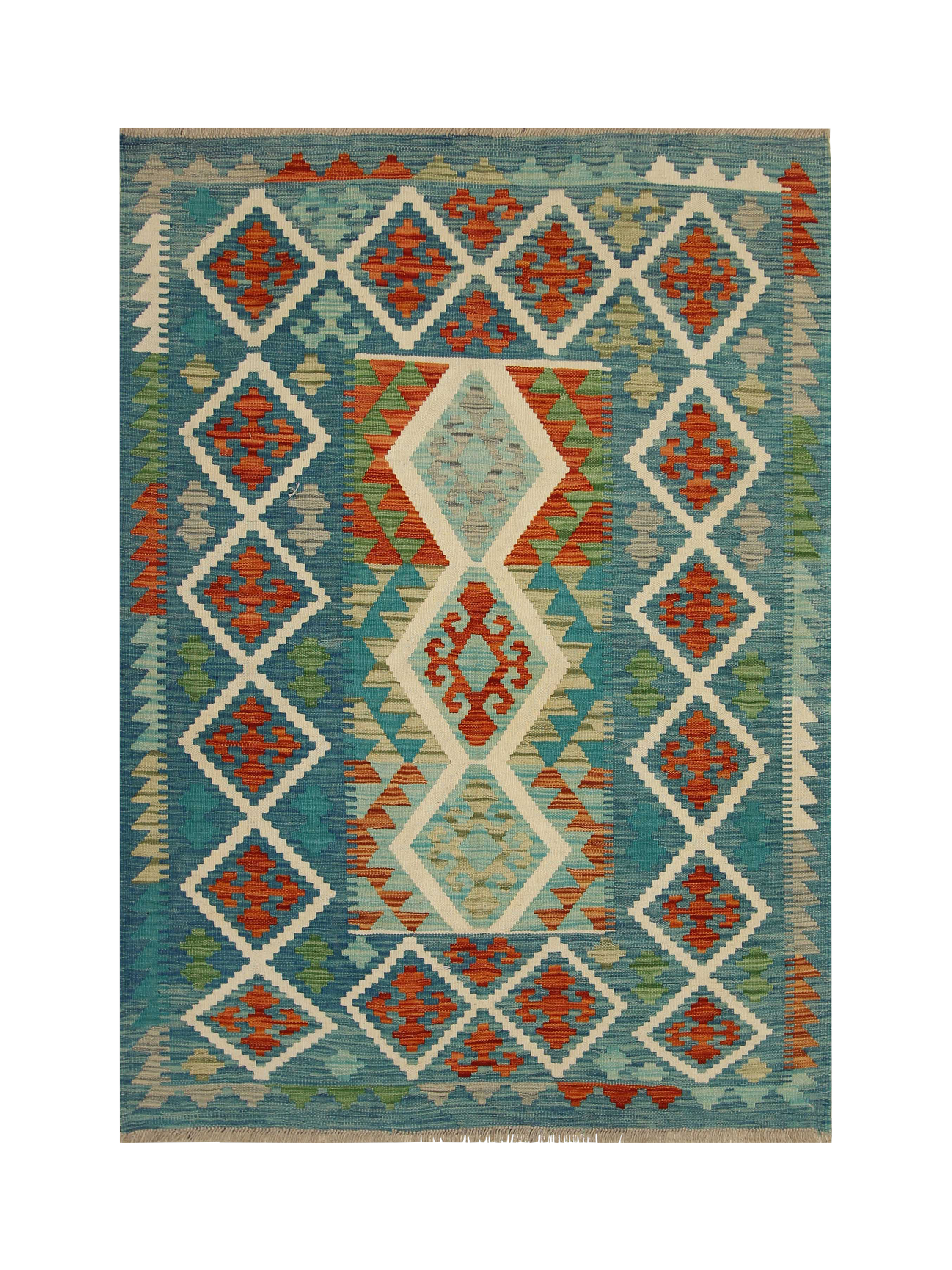 Gooch Oriental Kelim Pure Wool Rug, L176 x W129 cm, Multi