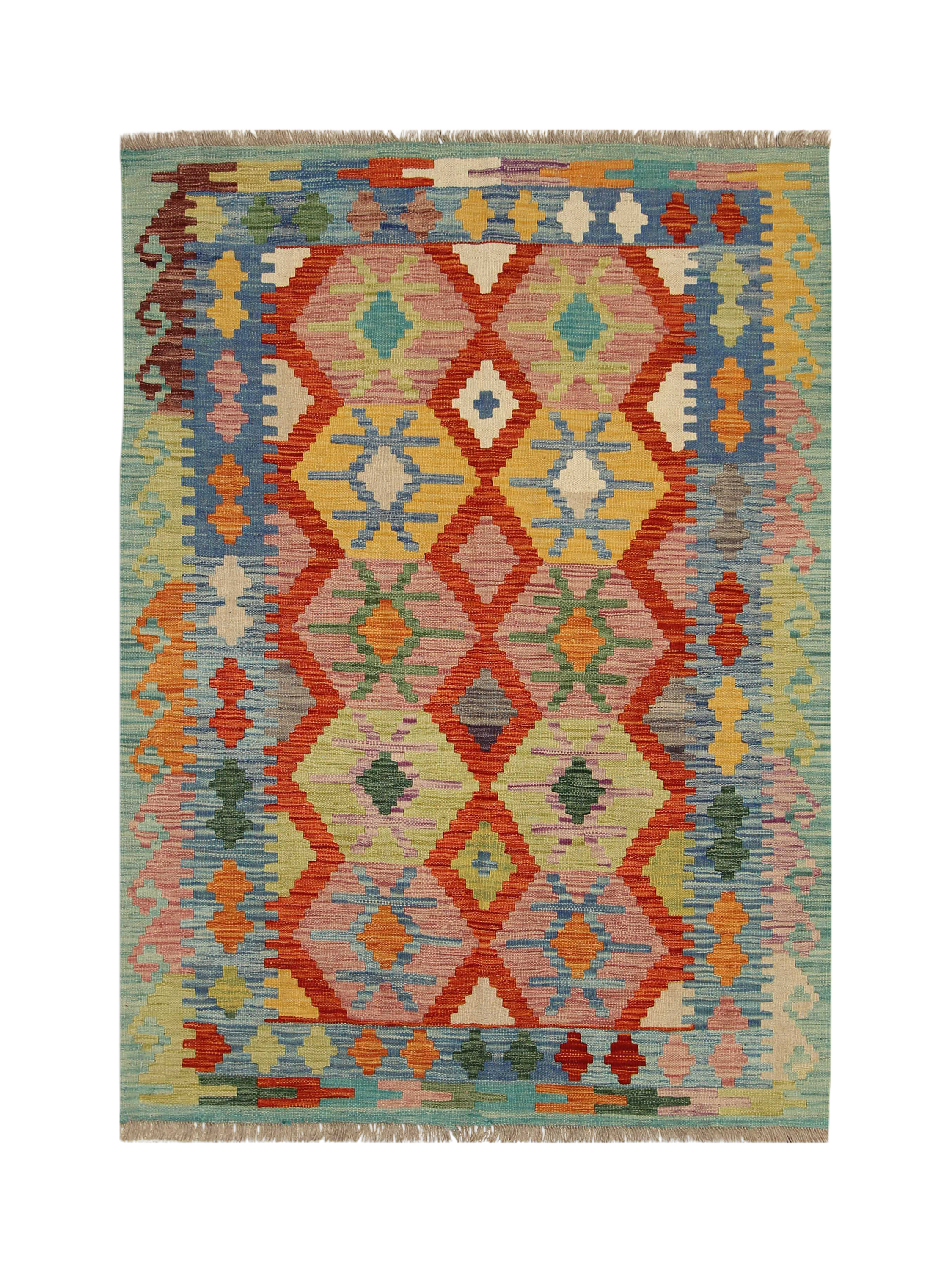 Gooch Oriental Kelim Pure Wool Rug, L178 x W128 cm, Multi