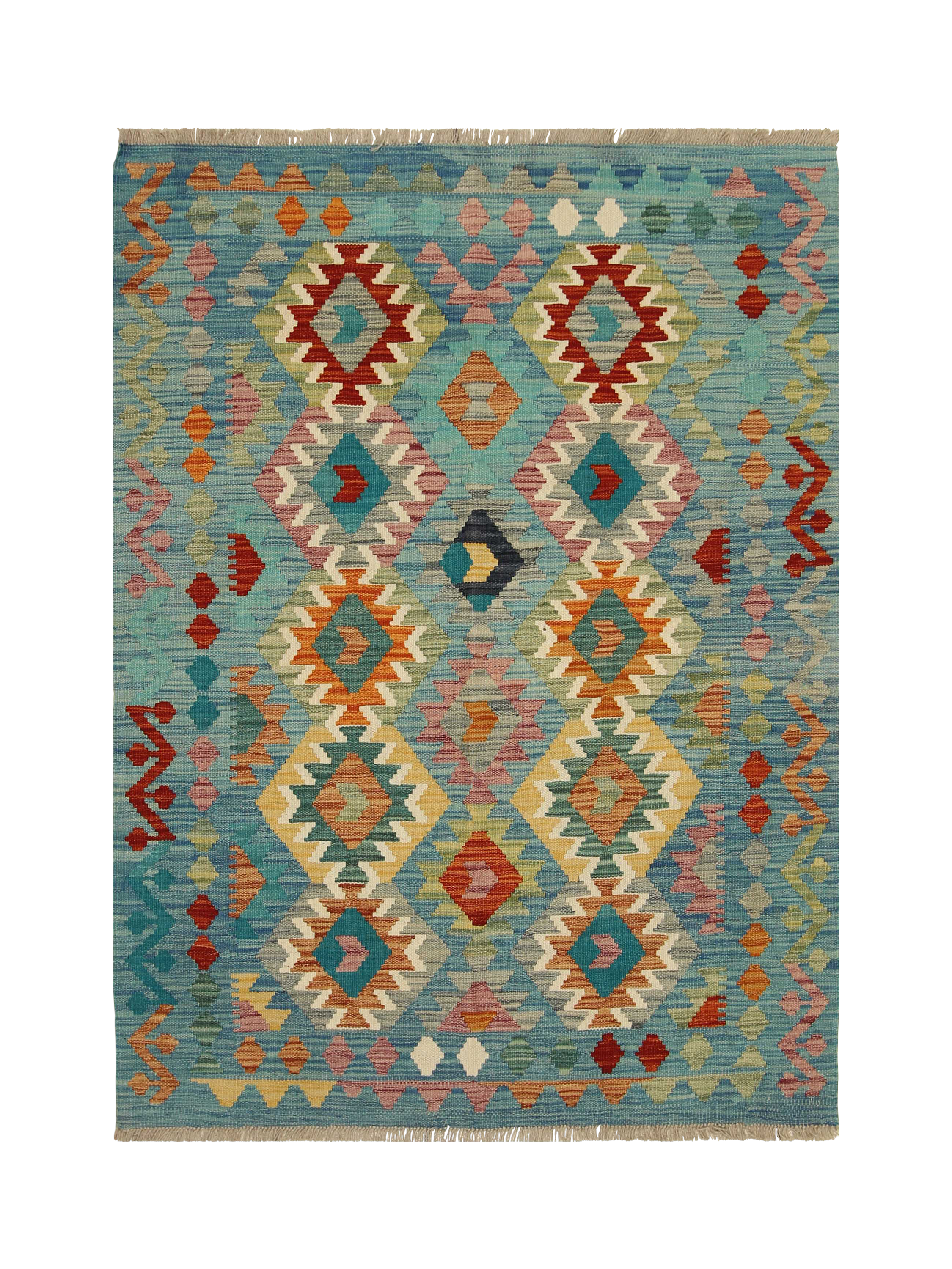 Gooch Oriental Kelim Pure Wool Rug, L170 x W127 cm, Multi