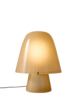 West Elm Gilmore Glass Mushroom Table Lamp, White Natural, White Natural