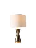 West Elm Metallised Glass Table Lamp, Grey Mid