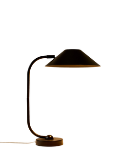 West Elm Shiloh Cone Table Lamp, Black, Metallic Bronze