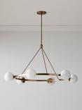 West Elm Hayes 6 Arm Ceiling Light, Metallic Bronze