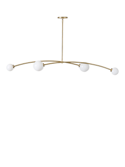 West Elm Holling 4 Arm Ceiling Light, Metallic Bronze - view 2, Metallic Bronze