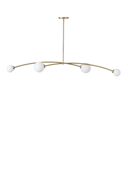 West Elm Holling 4 Arm Ceiling Light, Metallic Bronze - view 2, Metallic Bronze