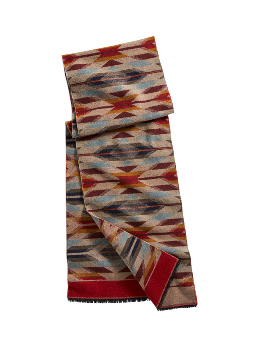 Product image 1 of 1, which shows Pendleton Jacquard Wool Scarf, Wyeth Trail