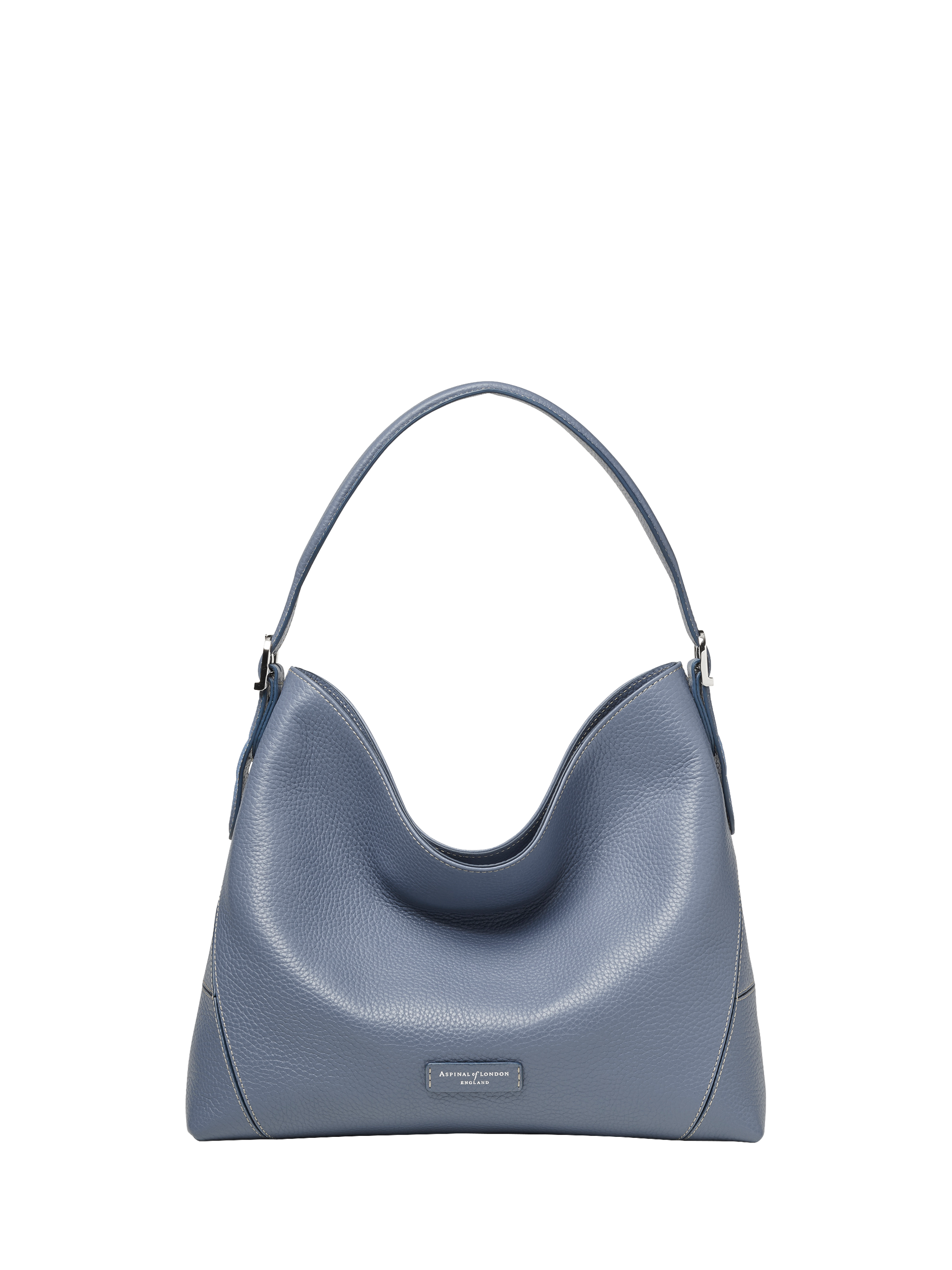 Aspinal Of London Leather Hobo Bag, Heritage Blue