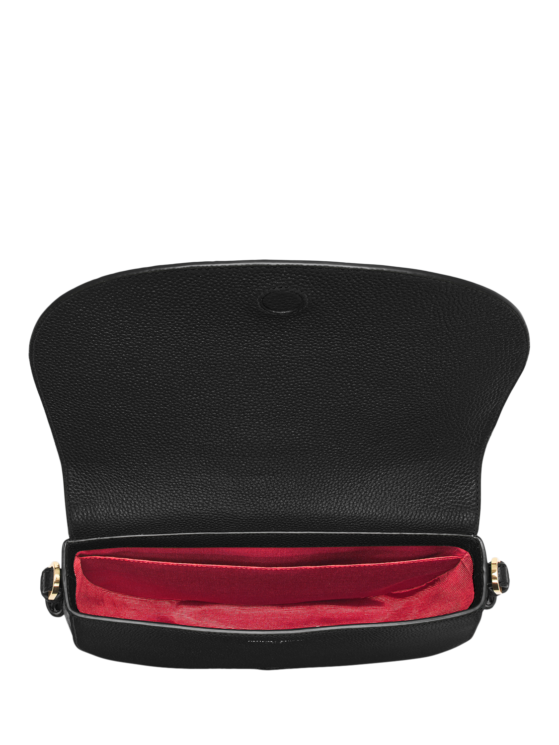 Product image 5 of 6, which shows Aspinal of London Stella Leather Satchel Bag, Black