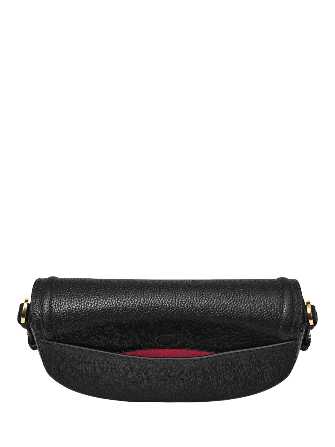 Product image 6 of 6, which shows Aspinal of London Stella Leather Satchel Bag, Black