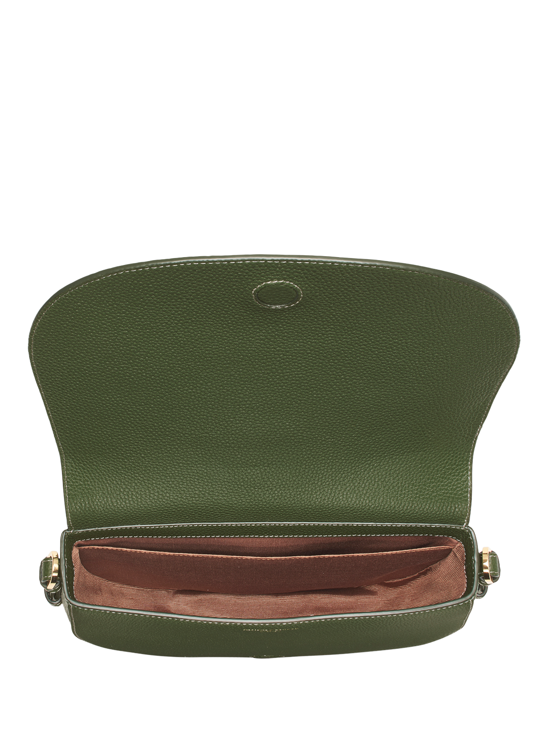 Product image 5 of 6, which shows Aspinal of London Stella Leather Satchel Bag, Racing Green