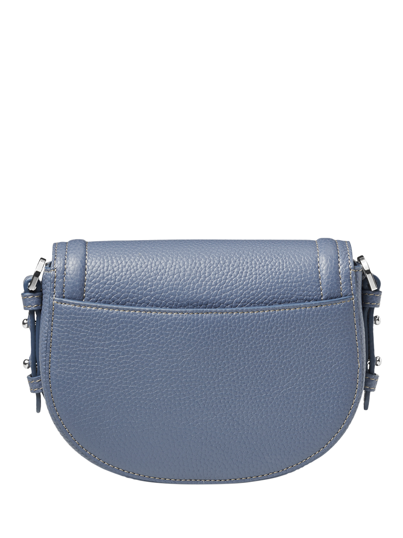 Product image 3 of 6, which shows Aspinal of London Stella Leather Satchel Bag, Heritage Blue