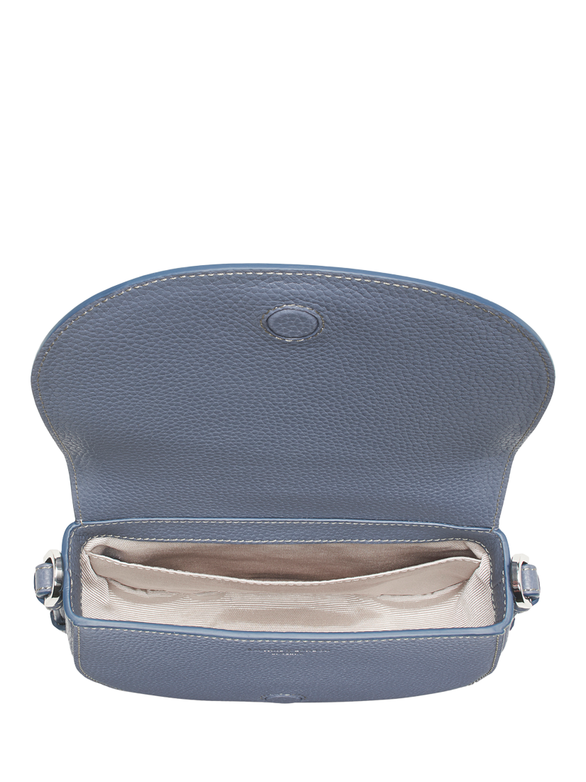 Product image 5 of 6, which shows Aspinal of London Stella Leather Satchel Bag, Heritage Blue