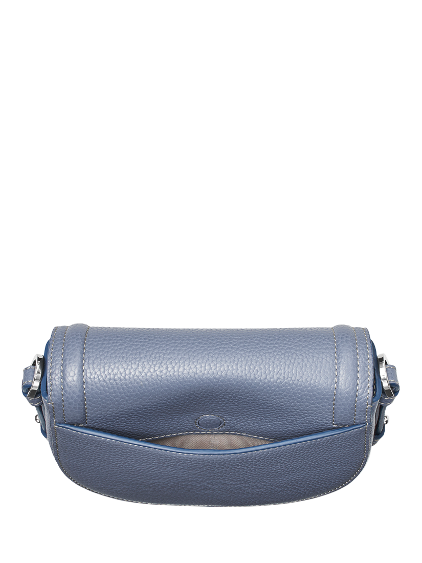 Product image 6 of 6, which shows Aspinal of London Stella Leather Satchel Bag, Heritage Blue