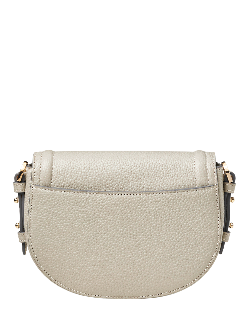 Product image 3 of 6, which shows Aspinal of London Stella Leather Satchel Bag, Dove Grey