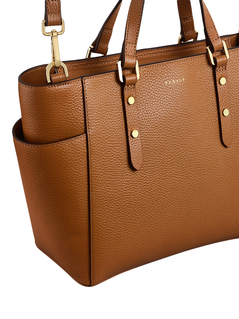 Product image 4 of 4, which shows Radley Silk Street Leather Medium Zip Top Multiway Bag, Caramel