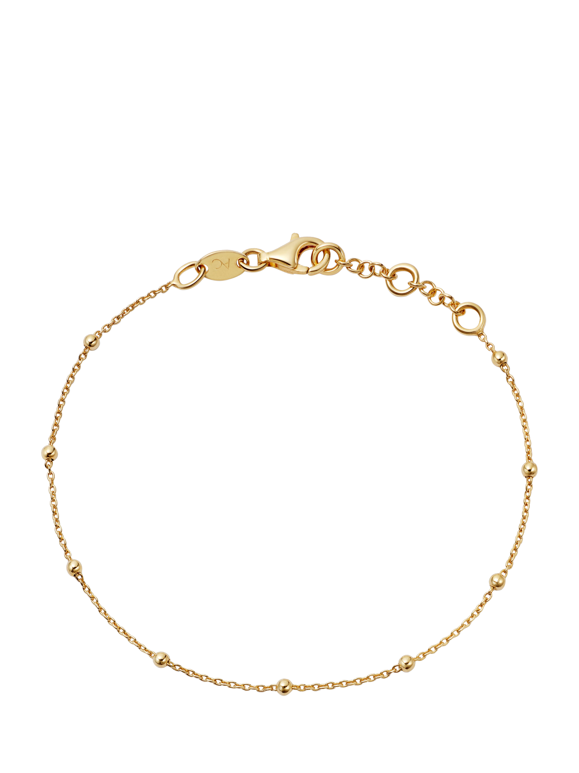 Product image 1 of 2, which shows Astley Clarke Sphere Beaded Bracelet, Gold
