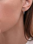 Astley Clarke Luna Drop Earrings, Silver